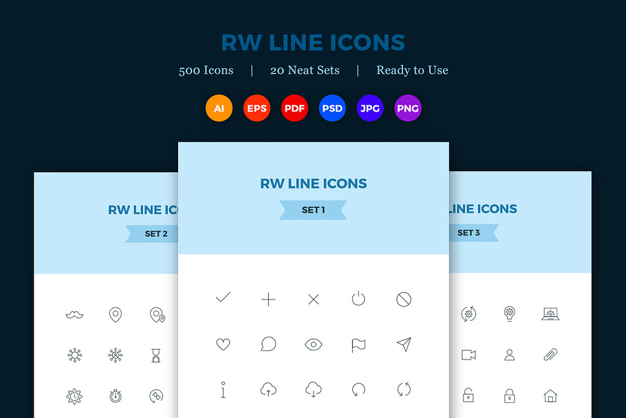 500 Premium Vector Line Icons  in Graphics - product preview 8