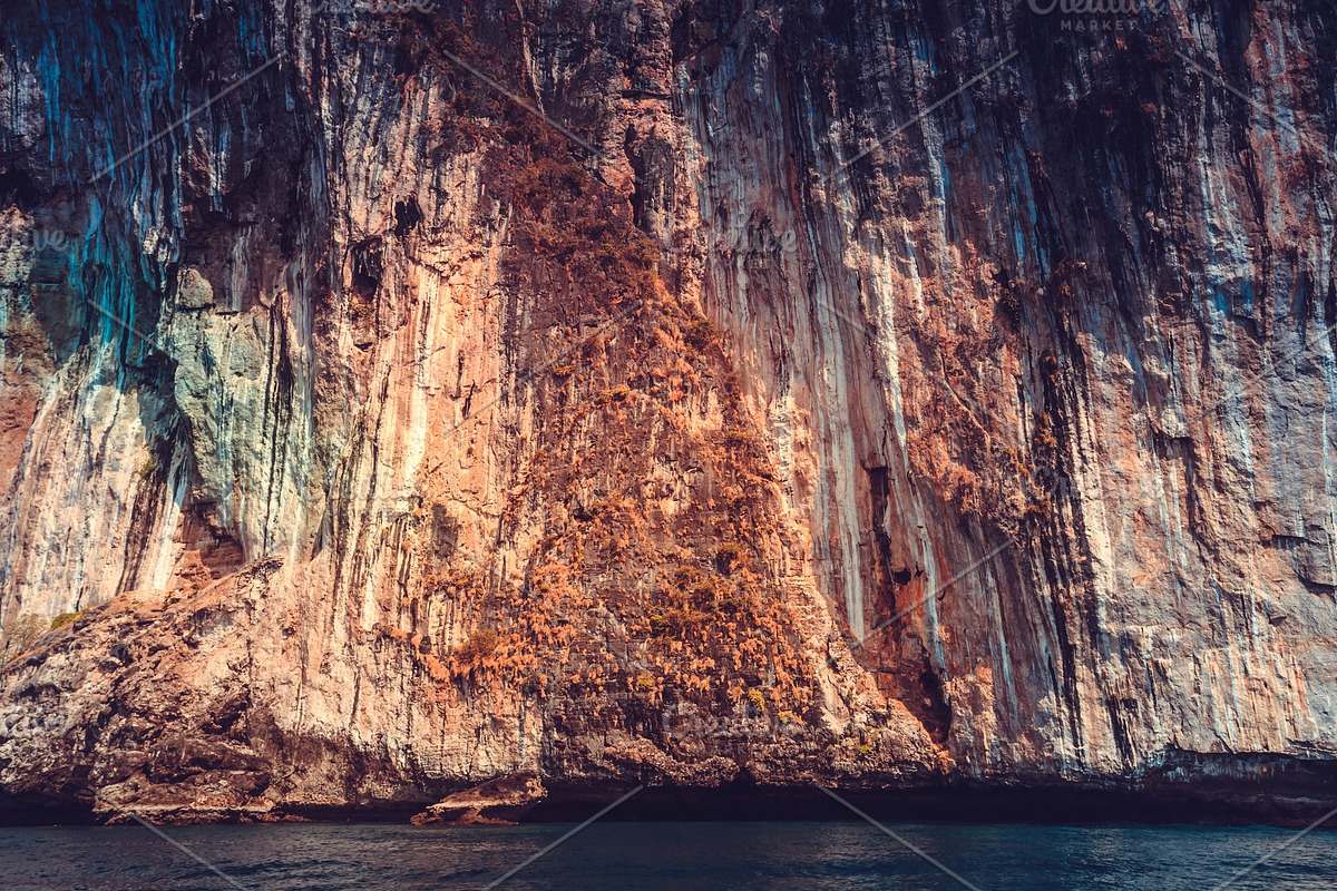 The limestone cliffs. Phi Phi Islands, Thailand. in Graphics - product preview 8