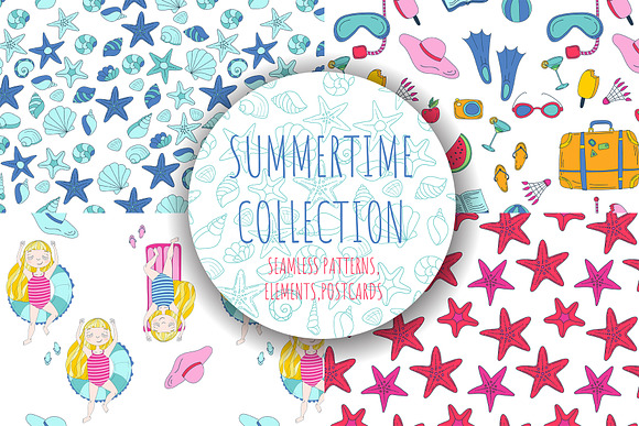 Summertime Vector Collection in Illustrations - product preview 5