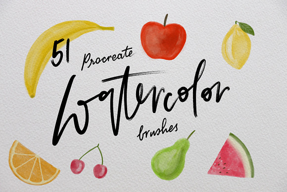Procreate Watercolor Brush Box in Photoshop Brushes - product preview 5
