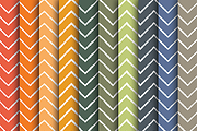 Hand Drawn Fall Chevron Papers