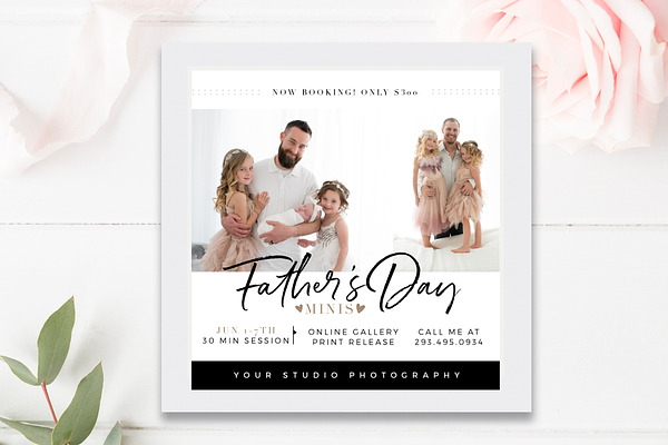 Father's Day Mini Session Template