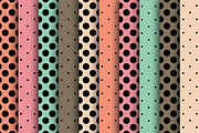 Seamless Watermelon Polka Dots
