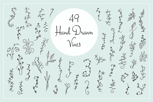 49 Hand Drawn Vines