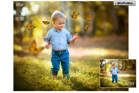 Butterflies Photo Overlays in Photoshop Layer Styles - product preview 1