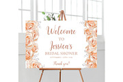 Bridal Shower Rose Gold and Silver