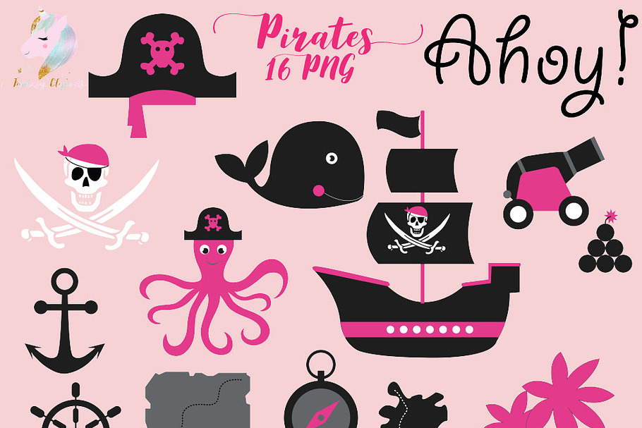 Pirate Girls Clipart