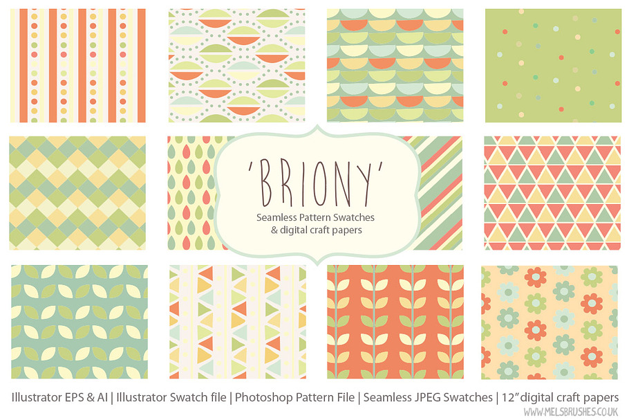 Briony Seamless Pattern Collection in Patterns - product preview 8