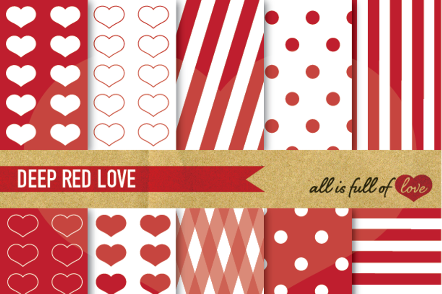 -40% Valentines Day Red Patterns