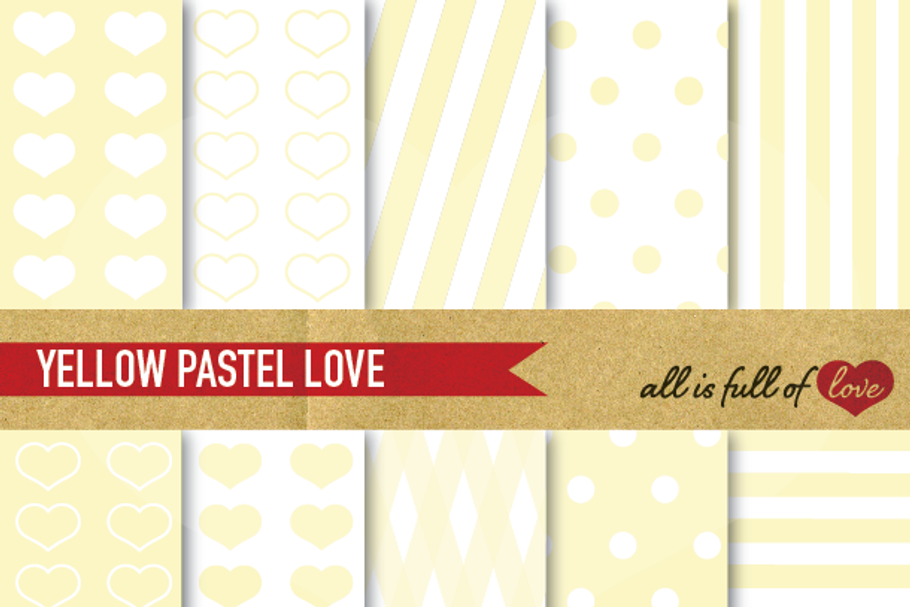 -60% Pale Yellow Background Patterns in Patterns - product preview 8