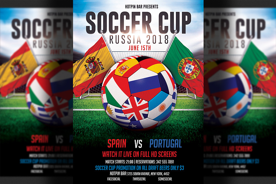 Football World Cup 2018 Flyer