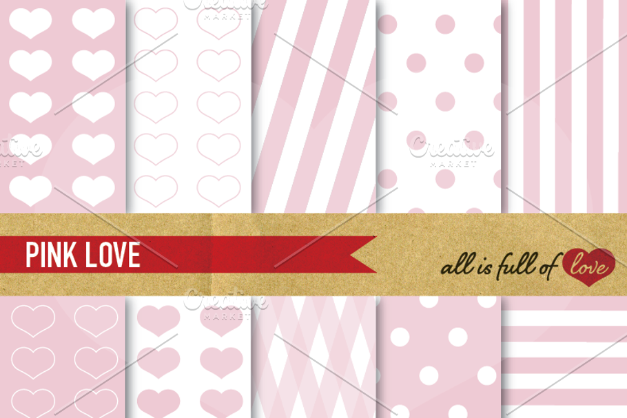 -20% Soft Pink Scrapbooking Paper  in Patterns - product preview 8