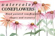 Watercolor Coneflowers Kit