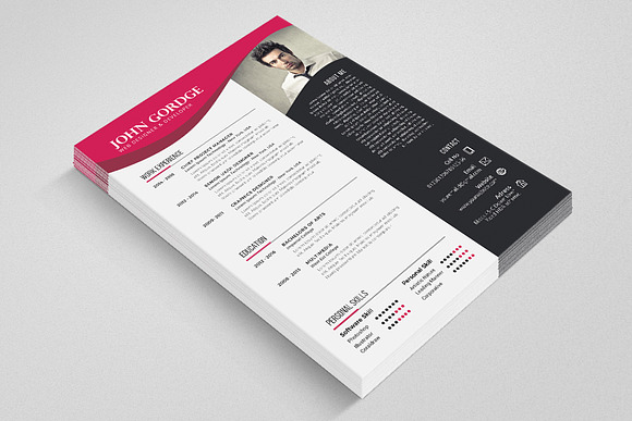 Creative Word CV Resume in Resume Templates - product preview 1
