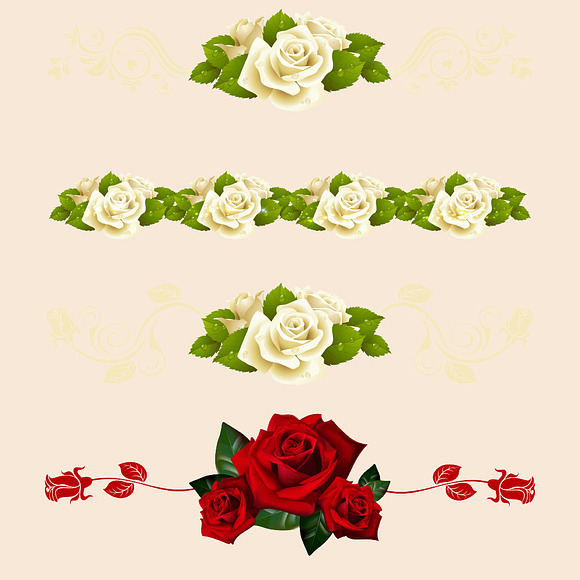 Rose Borders Clipart in Objects - product preview 2