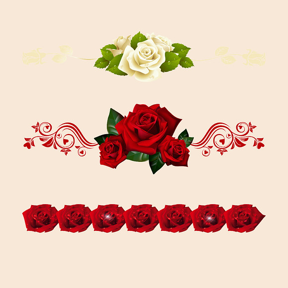 Rose Borders Clipart in Objects - product preview 3