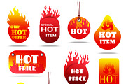 Hot sale and special offers labels