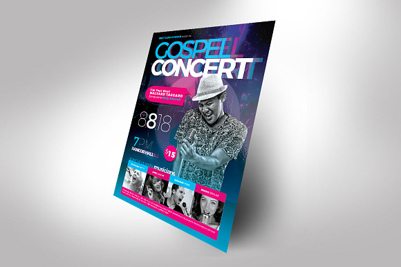 Cosmic Gospel Concert Flyer in Flyer Templates - product preview 2