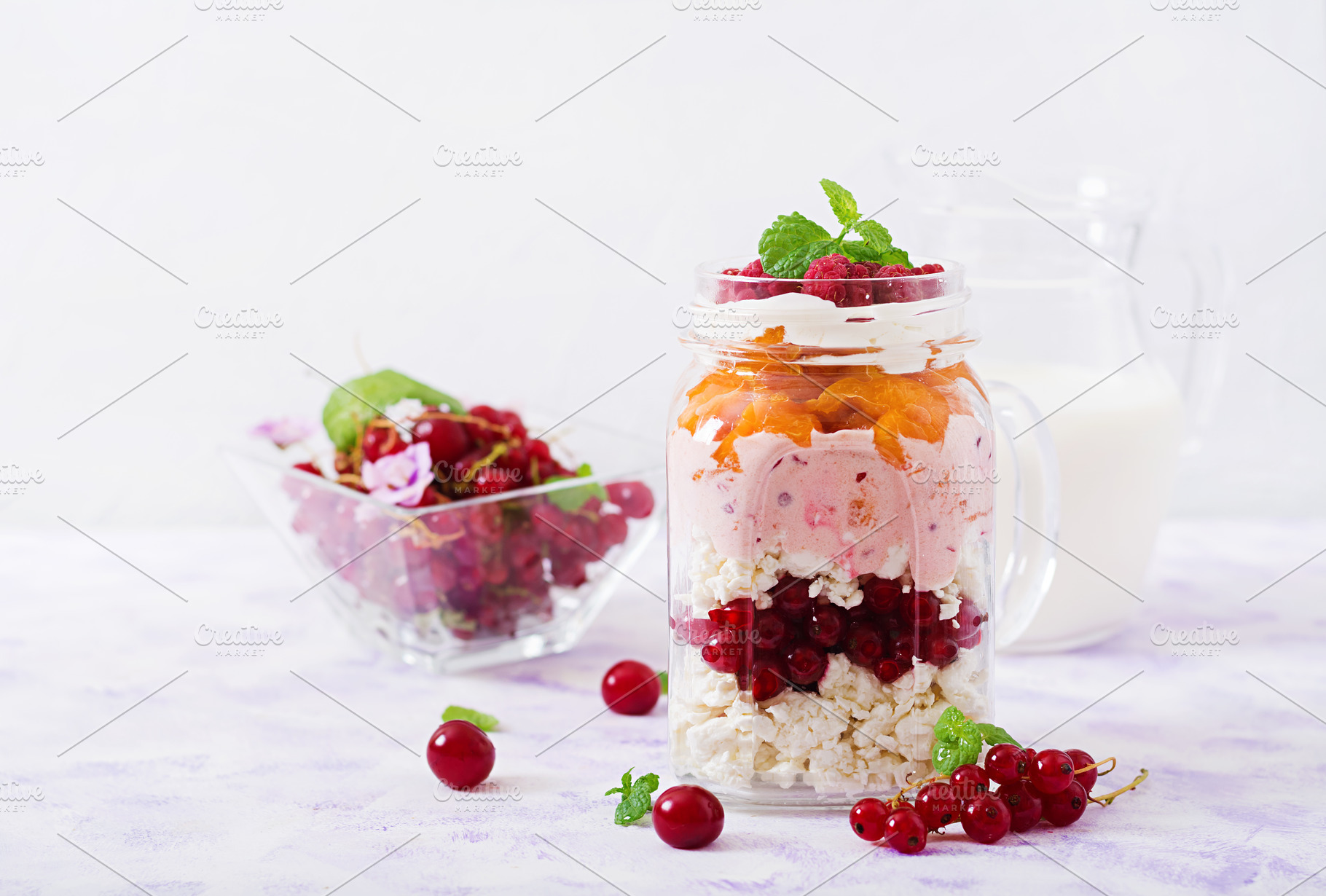 Cottage Cheese And Yoghurt Desserts Food Drink Photos