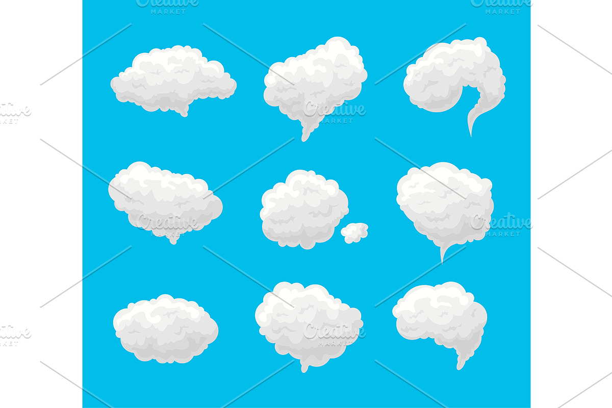 Smoke Fog Set. Vector in Objects - product preview 8