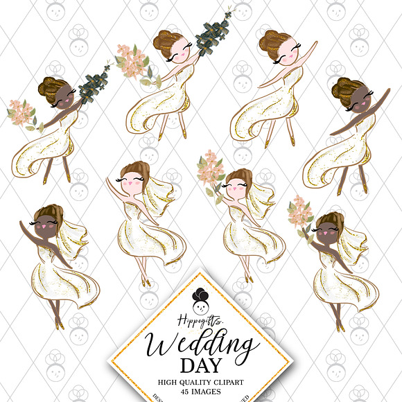 Rustic Wedding Clipart in Illustrations - product preview 1