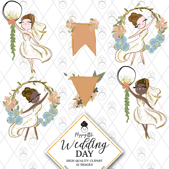 Rustic Wedding Clipart in Illustrations - product preview 2