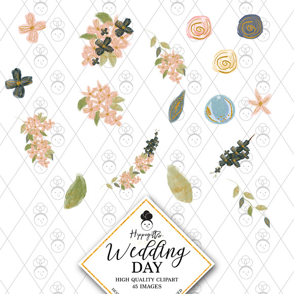 Rustic Wedding Clipart in Illustrations - product preview 3