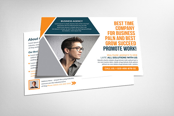 5 Digital Agency Postcards Bundle in Postcard Templates - product preview 4