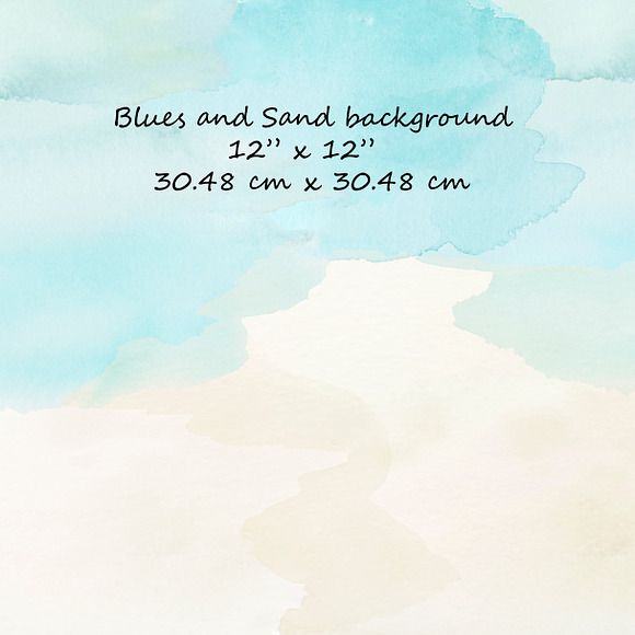 Beach Blues Design Clip Art Kit in Illustrations - product preview 3