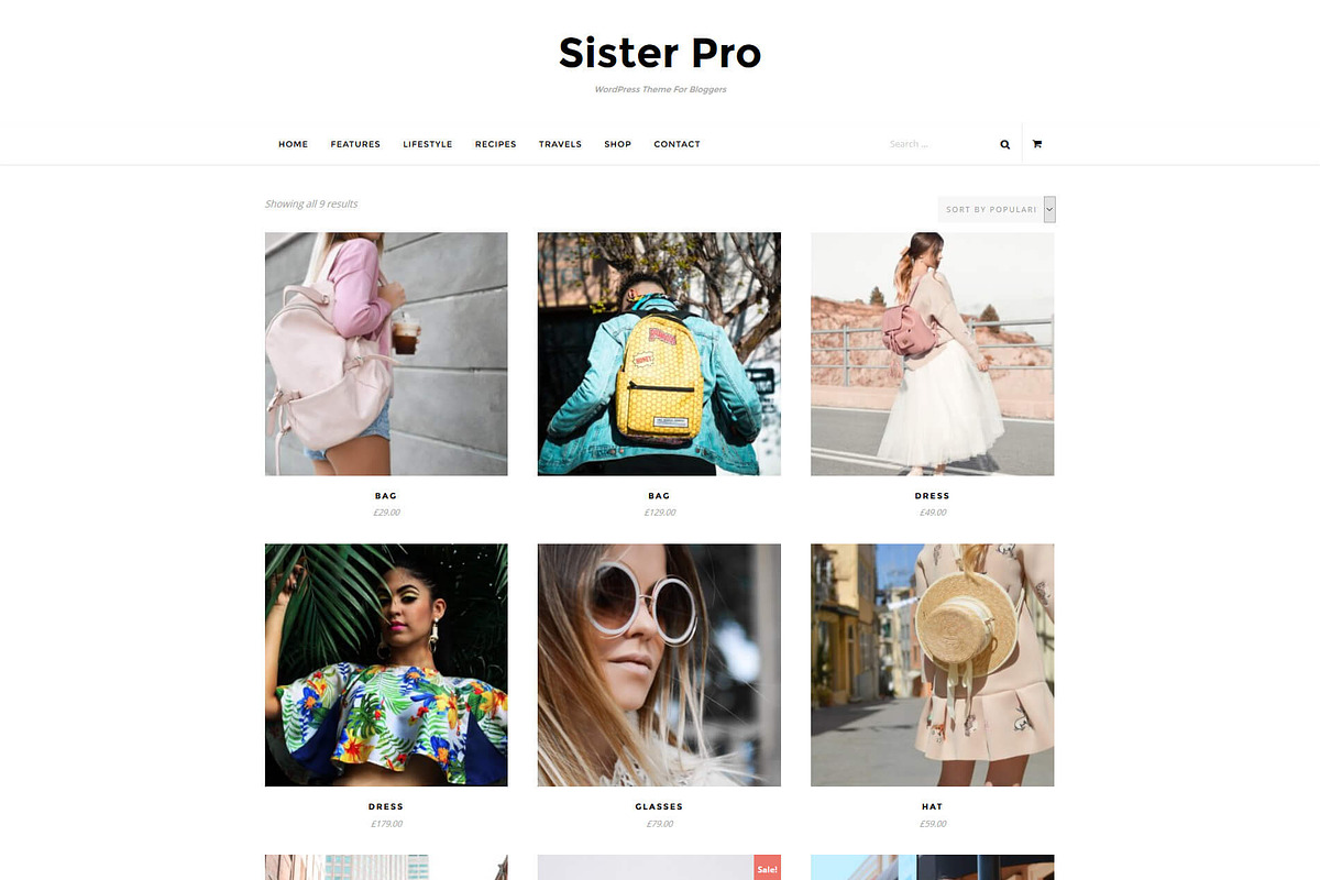 Sister - eCommerce Theme in WordPress Blog Themes - product preview 8