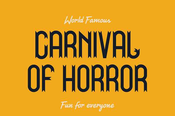 Carnival  |  Unique Display Typeface