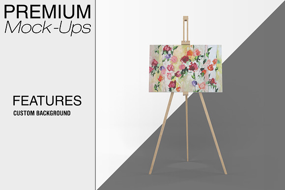 Canvas on Easel Stand 36x20"/ 20x36" in Print Mockups - product preview 4