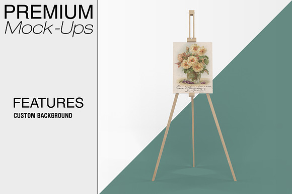 Canvas on Easel Stand 18x24"/ 24x18" in Print Mockups - product preview 2