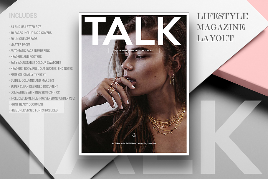 TALK | LIFESTYLE MAGAZINE in Magazine Templates - product preview 8