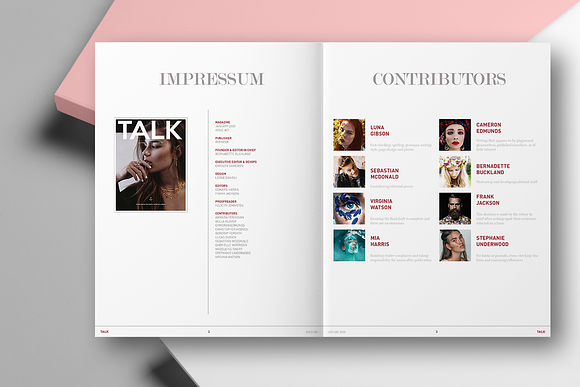 TALK | LIFESTYLE MAGAZINE in Magazine Templates - product preview 1