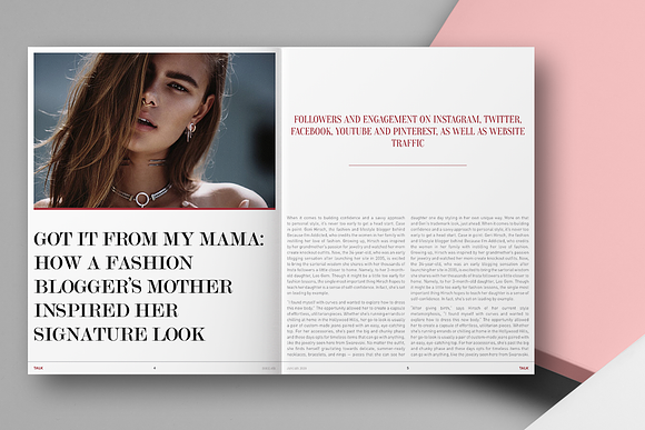 TALK | LIFESTYLE MAGAZINE in Magazine Templates - product preview 2