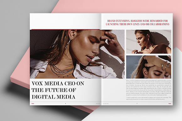 TALK | LIFESTYLE MAGAZINE in Magazine Templates - product preview 4