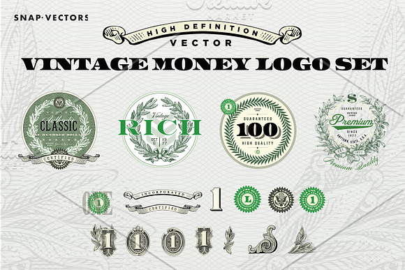 Vector Money Logo Bundle in Logo Templates - product preview 9