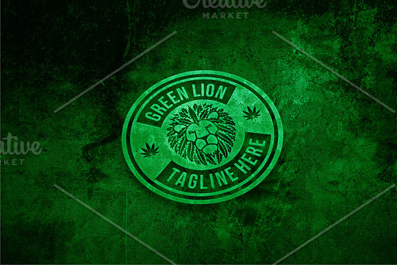 Green Lion in Logo Templates - product preview 2