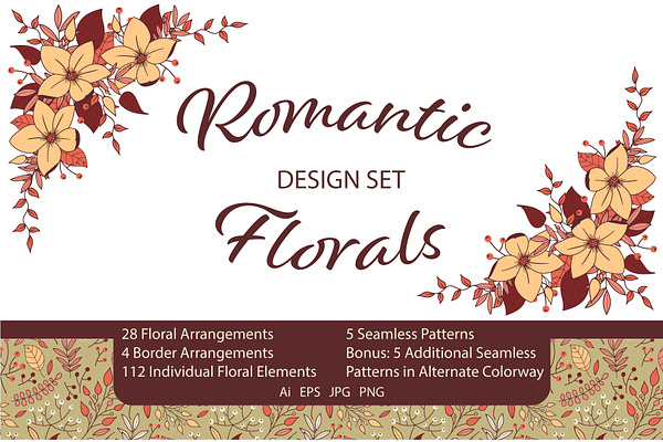 Romantic Florals Design Set