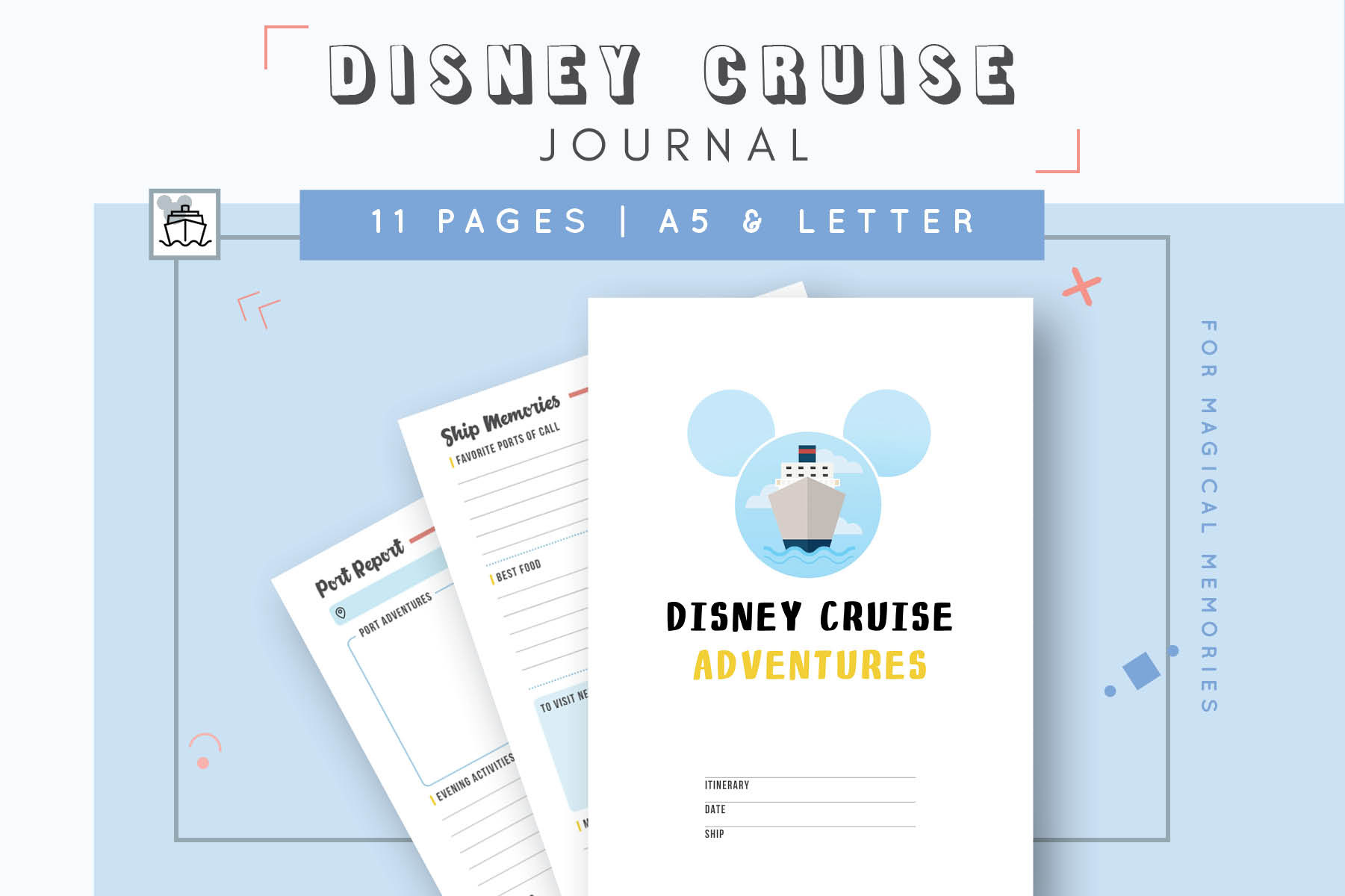 Disney Cruise Printable Journal Creative Stationery