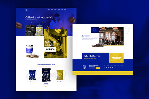 Coffee Shop - Elementor Pro Layout in Website Templates - product preview 2