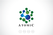 Atomic Hexagon Logo Template