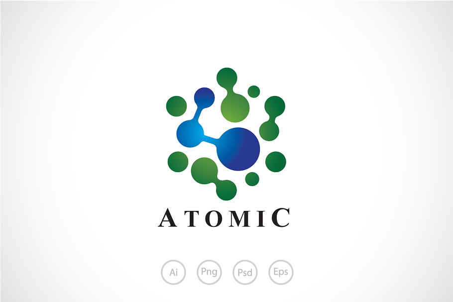 Atomic Hexagon Logo Template in Logo Templates - product preview 8