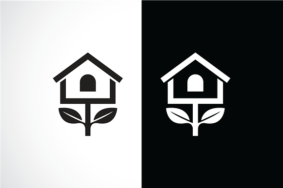 BirdHouse Tree Logo Template in Logo Templates - product preview 2