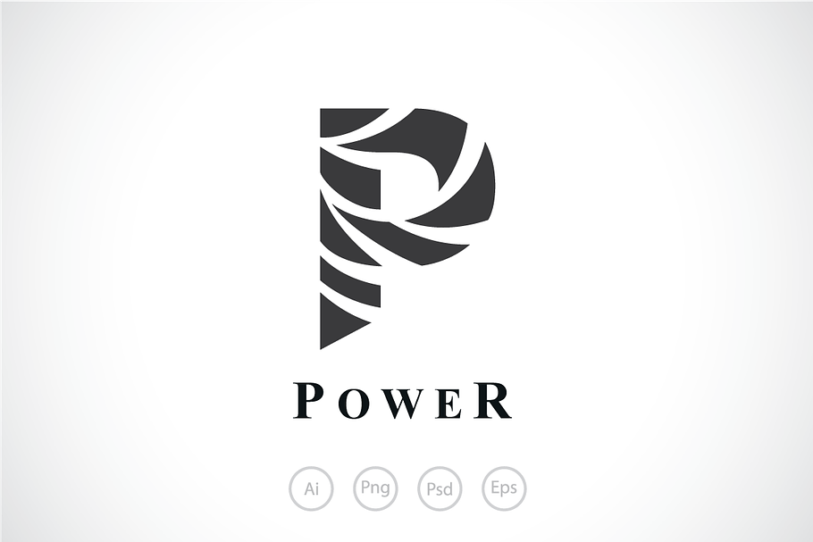 Power Swirl Ribbon Logo Template in Logo Templates - product preview 8