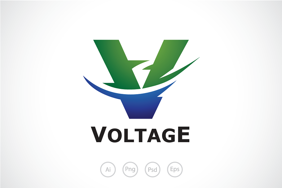 Swirl Voltage Logo Template in Logo Templates - product preview 8