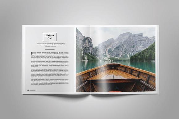 Square Magazine Template Indesign in Magazine Templates - product preview 4
