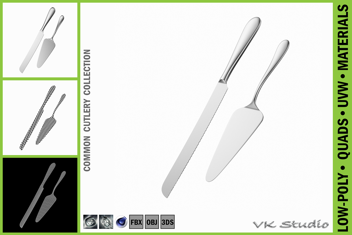 Cake Knife and Server Common Cutlery in Appliances - product preview 8