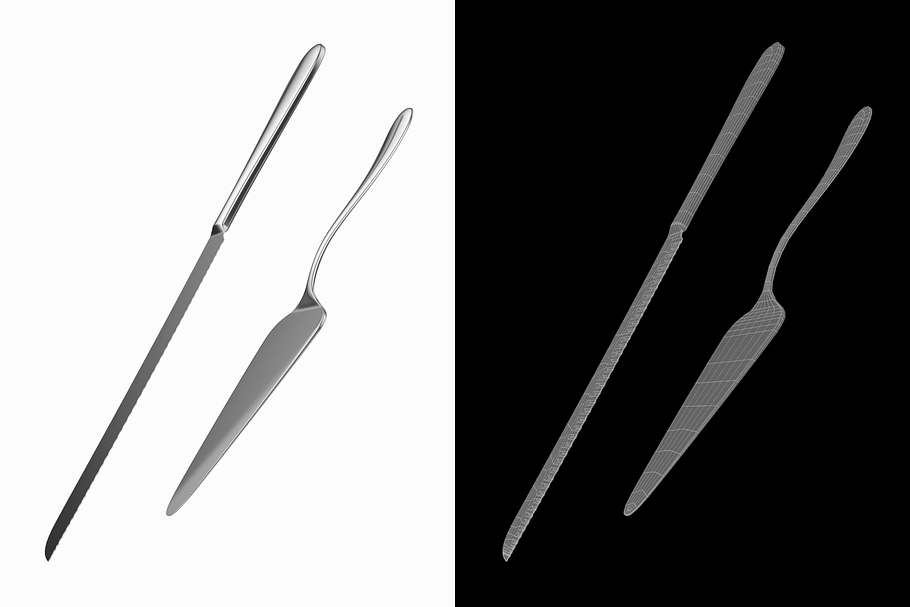 Cake Knife and Server Common Cutlery in Appliances - product preview 3